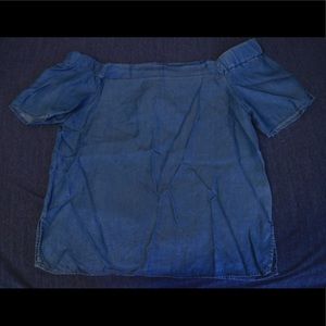 Off Shoulder Denim Top